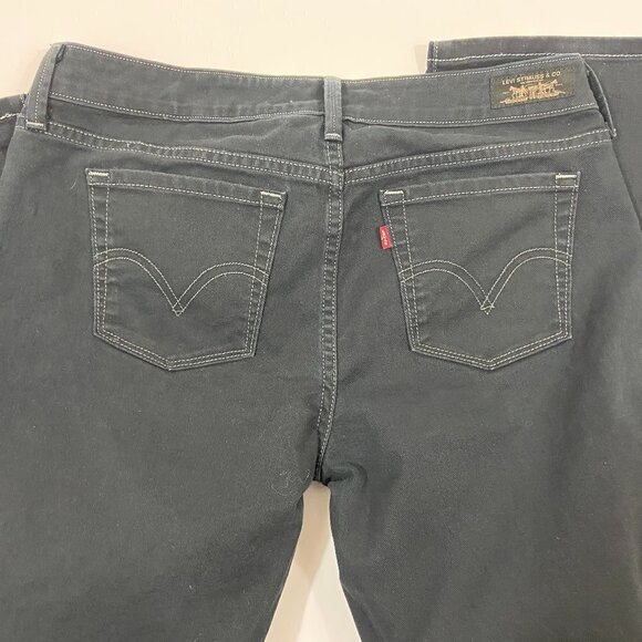 Levi's 545 Low Bootcut Jeans Women's Size 12M (31 x 30) Black Mid Rise - Picture 7 of 11